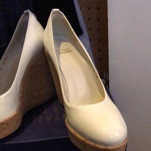 Stuart Weitzman Corkswoon White 9